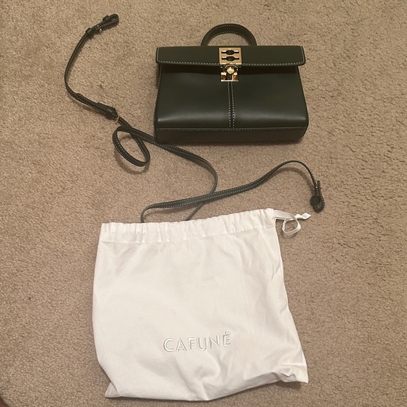 Cafune Handbags - Cafuné green leather Mini Bag with Gold Hardware